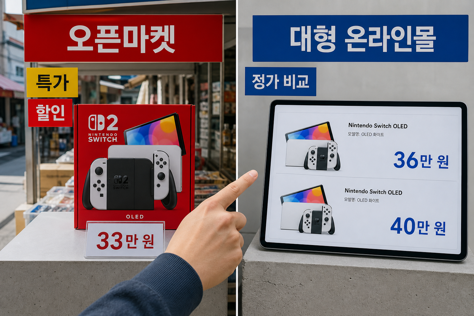 스위치 OLED 가격 최저가 구매처 비교와 할인 타이밍